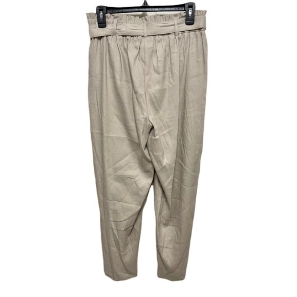 Calvin Klein Linen Blend Elastic Tie Waist Pants - Picture 2 of 9